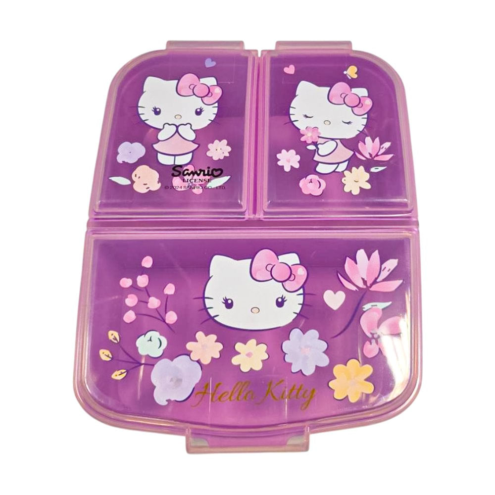 Contenedor con Compartimentos Diseño Hello Kitty