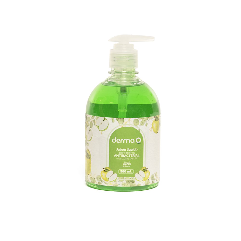 Jabón Líquido Antibacterial para Manos de 500 ml Aroma Manzana Verde