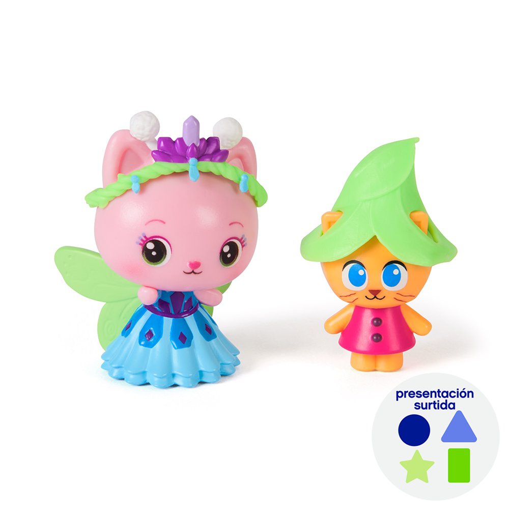 Set de 2 Figuras Gabby's Dollhouse The Movie Cakey Cat y Cookie Bobby con Accesorios 3+ Añ…
