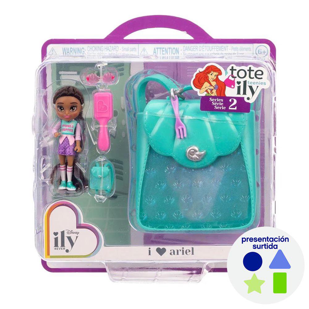 Mini Mochila Disney ily 4EVER Tote-ily Teenies Serie 2 con Muñeca y Accesorios 6+ Años Pre…