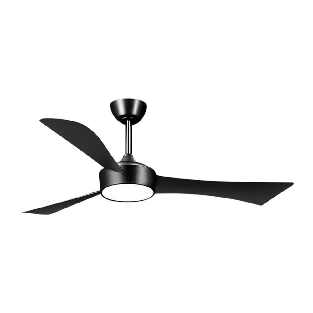 Ventilador de Techo Negro de 3 Aspas con Luz de 24 W