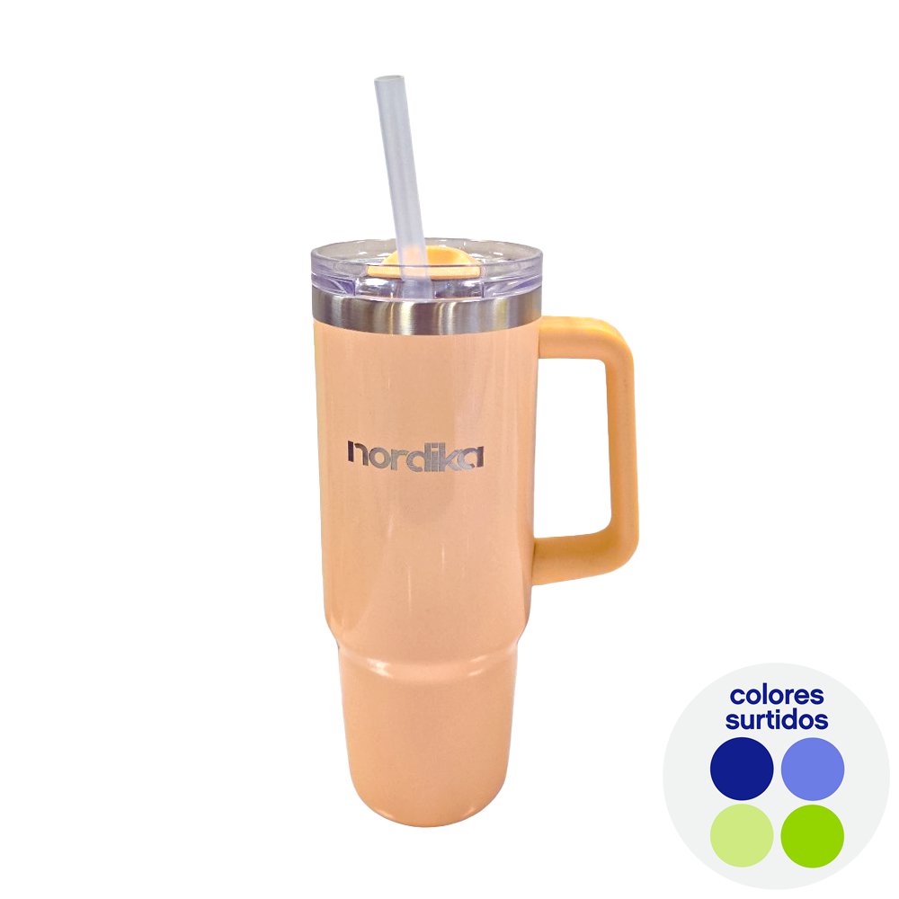 Tumbler Doble Pared de 1.18 L de Acero Inoxidable Color Surtido