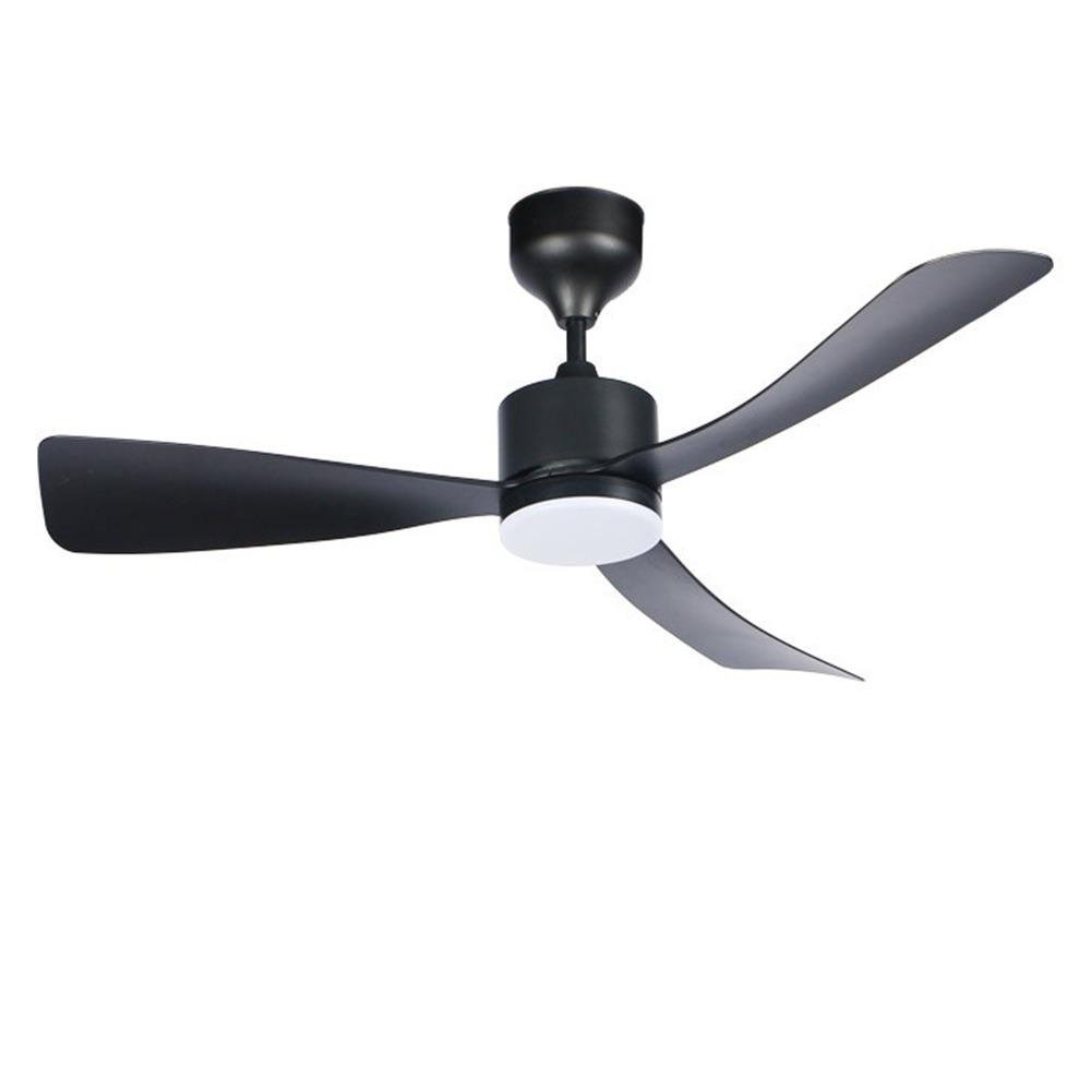 Ventilador de Techo Bribie Negro de 3 Aspas con Luz de 18 W