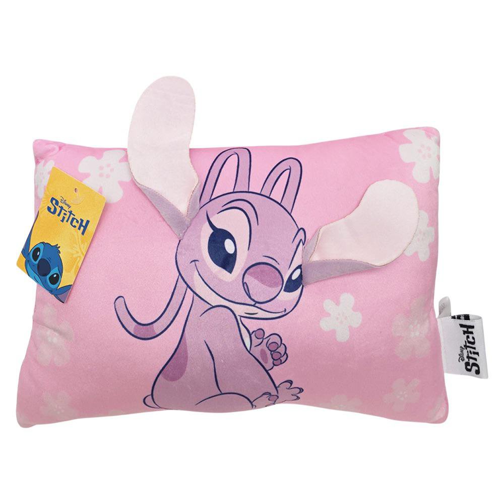 Almohada Infantil Decorativa 3D Angel Rosado de 21 x 30 cm Suave para Dormitorio