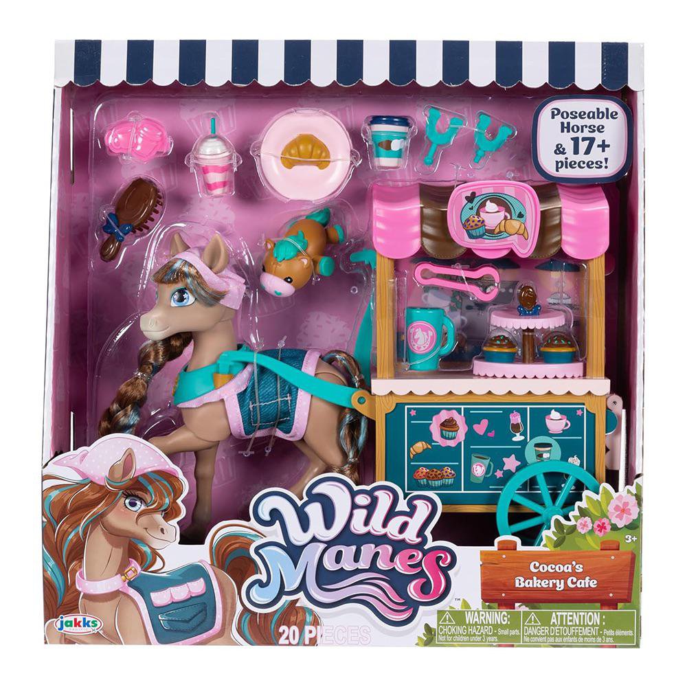 Set de Juego Wild Manes Cocoa's Bakery Café con Caballo y Accesorios Set de Pastelería Wil…