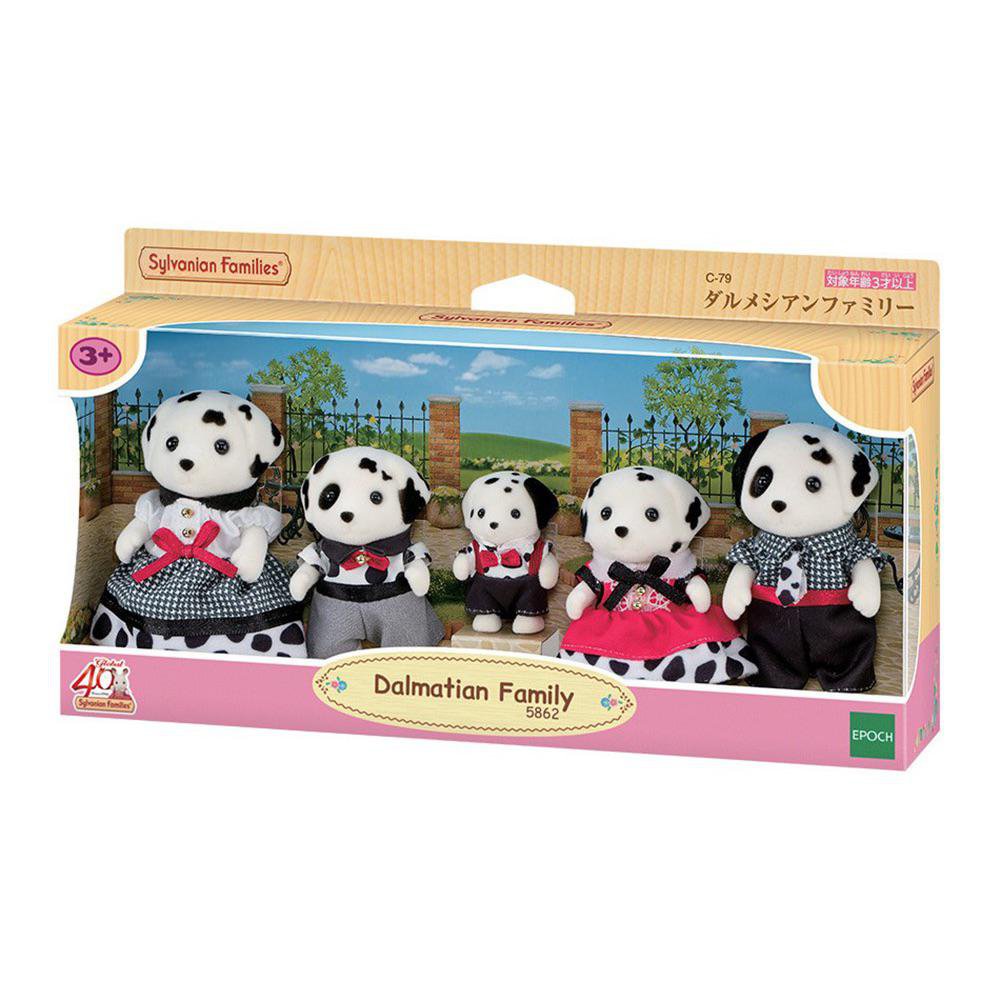 Set de Figuras Sylvanian Families Familia Dálmata Edición 40 Aniversario Set Familia Dálma…