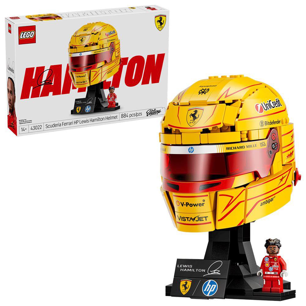 LEGO Editions Scuderia Ferrari Casco de Lewis Hamilton #43022 de 884 Piezas