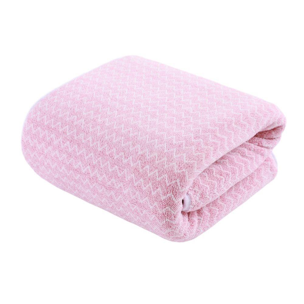 Toalla de Baño Superabsorbente 70 x 140 Cm de Poliéster en Color Rosado