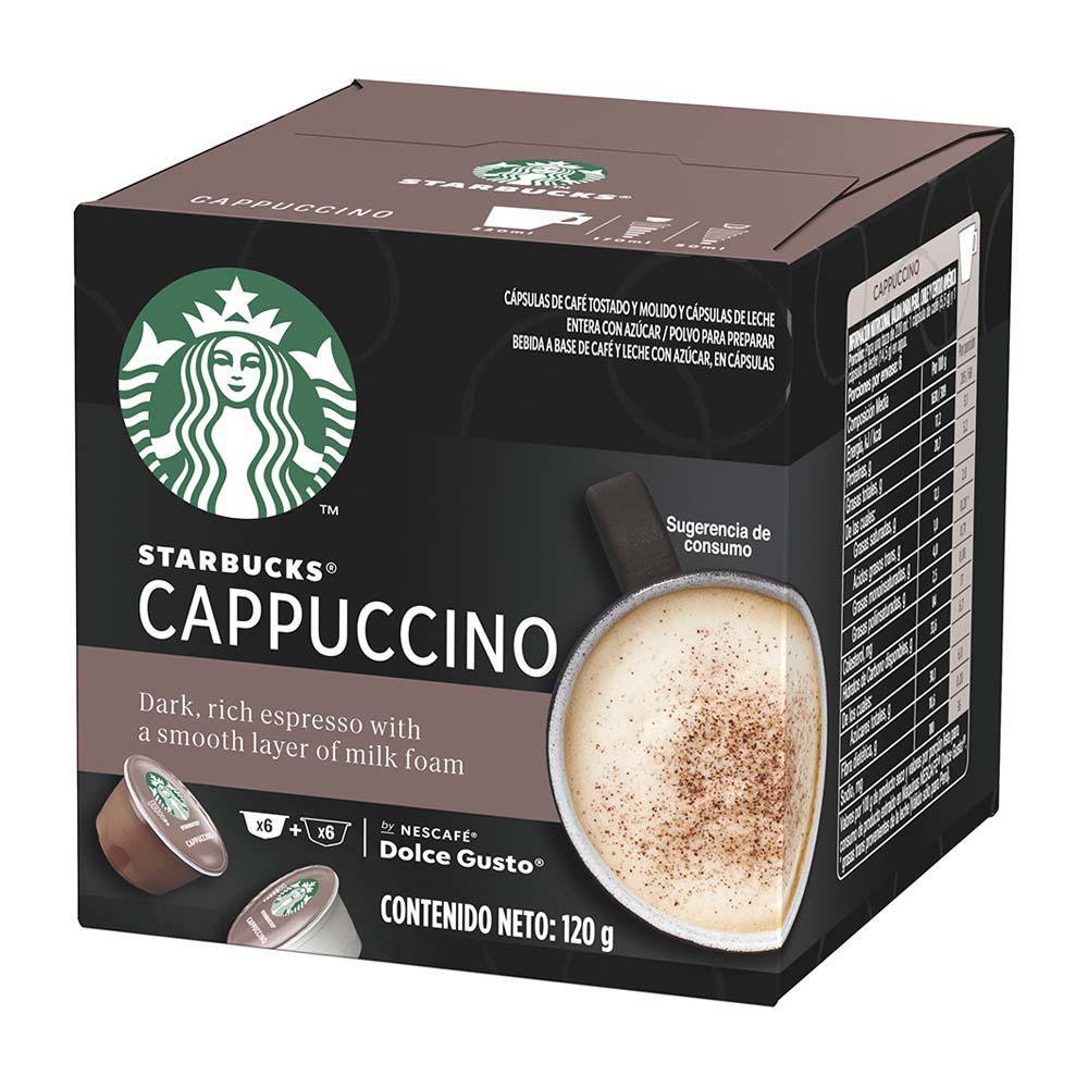 Cápsulas de Café Dolce Gusto Starbucks Sabor Cappuccino 12 Piezas