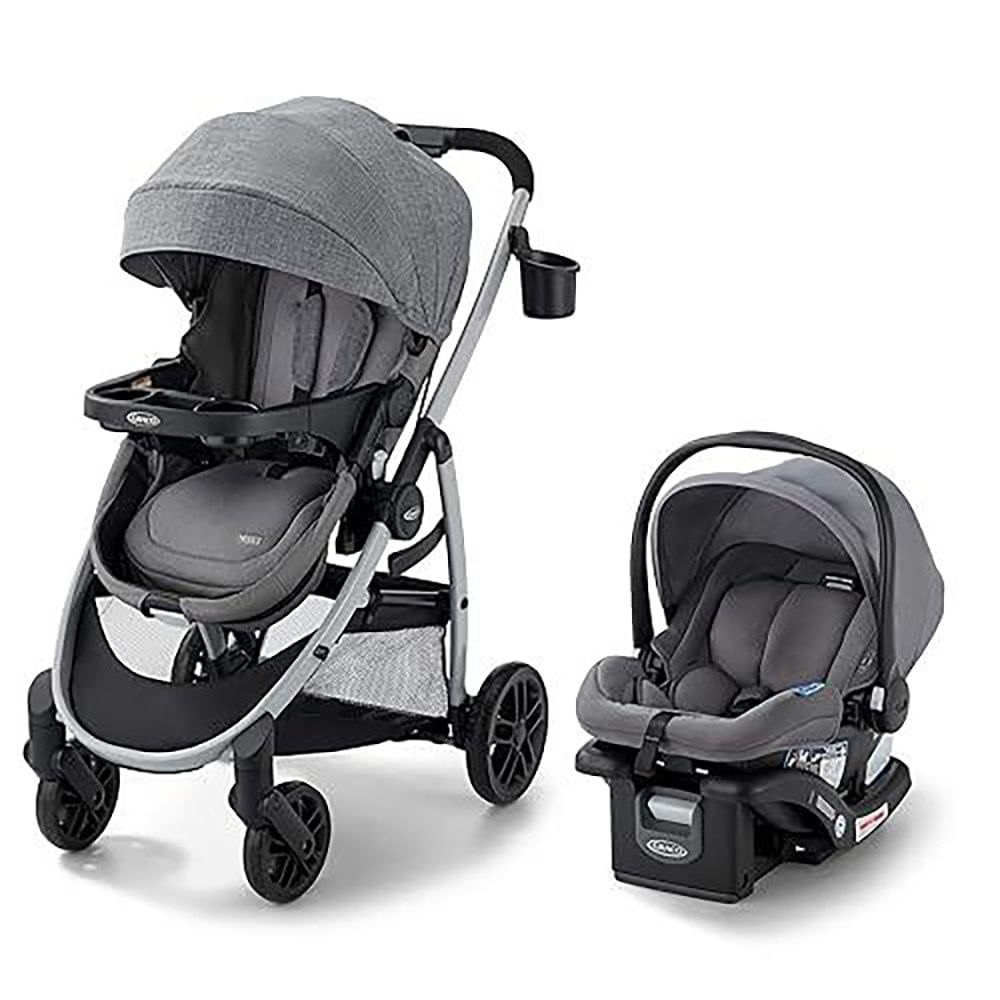 Coche Travel System Modes Pramette 3 en 1 para Recién Nacido Gris