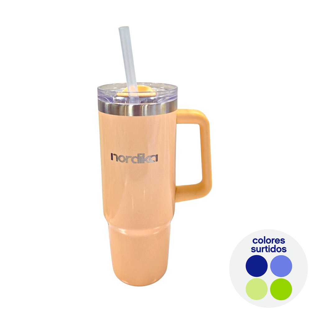 Tumbler Doble Pared de 880 ml de Acero Inoxidable Color Surtido