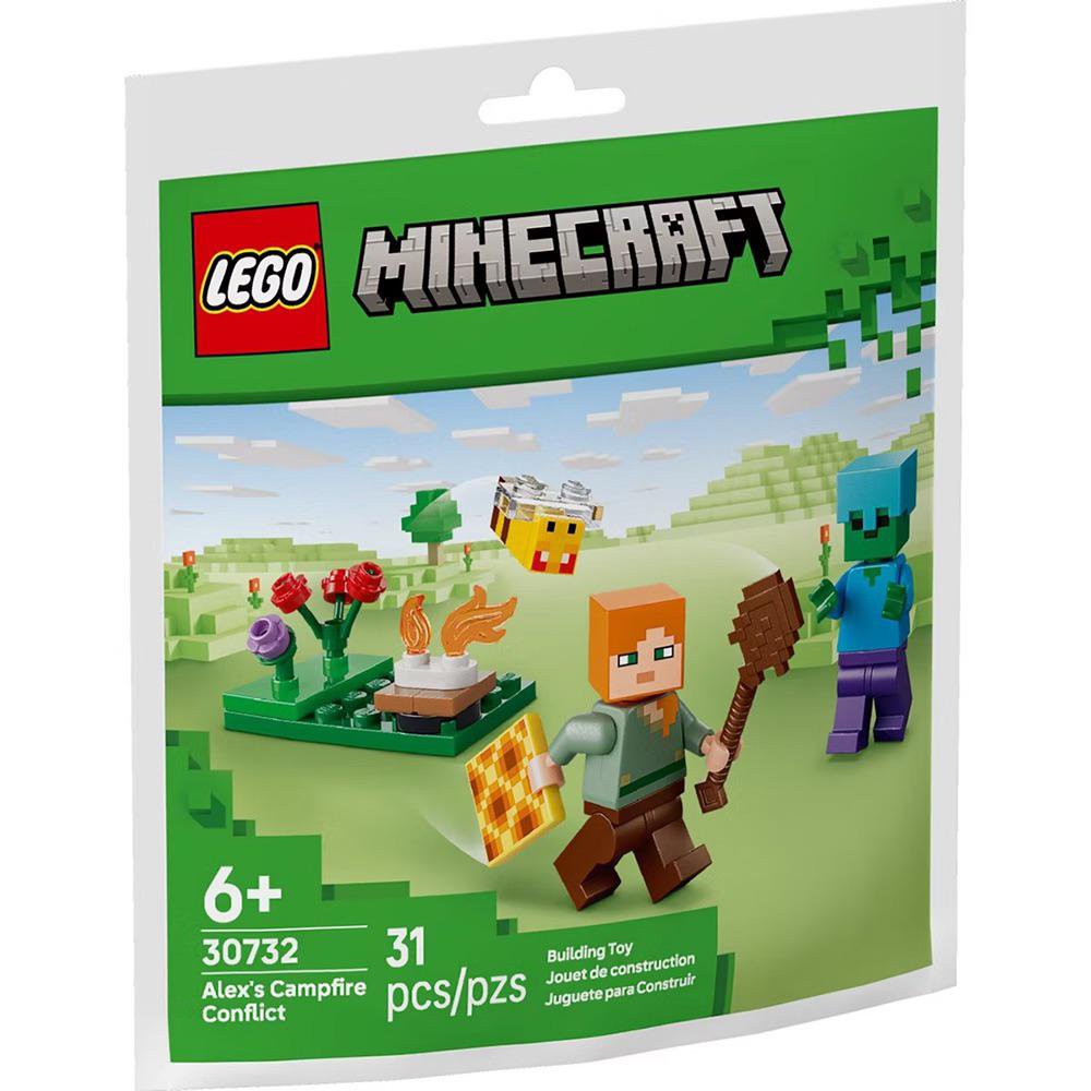 LEGO Minecraft El Conflicto de Alex en la Hoguera #30732 de 31 Piezas