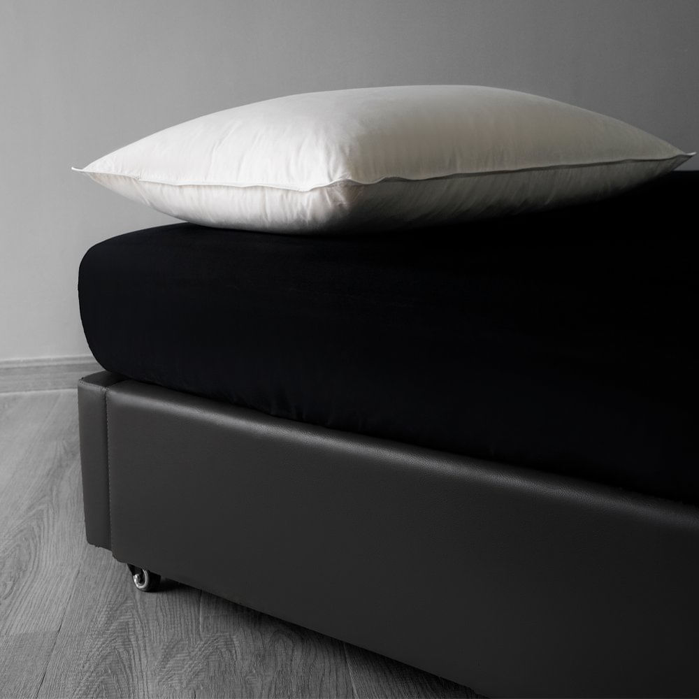 Almohada de Plumas King Firmeza Suave de 50 x 95 cm Color Blanco