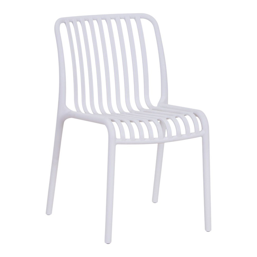 Silla Apilable Vento para Exterior de 50 x 58 x 79 cm Color Blanco