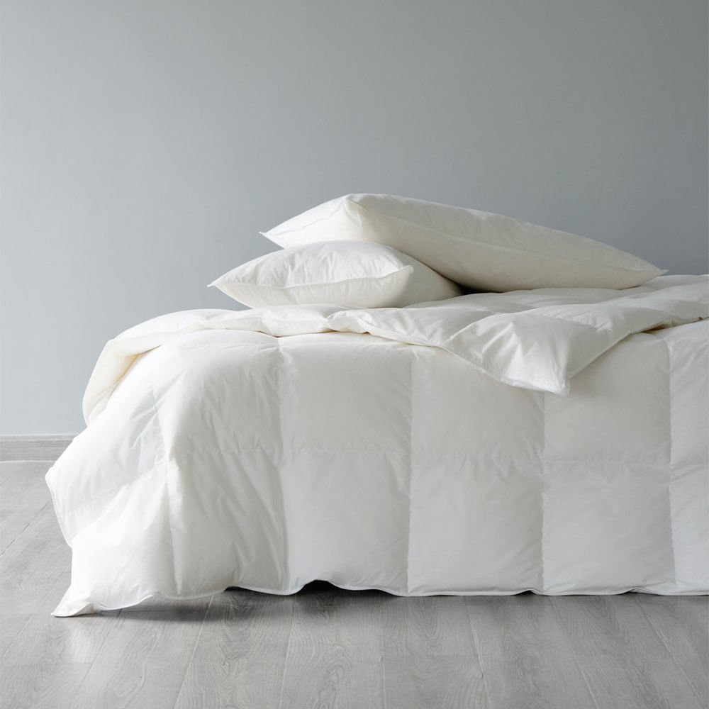 Inserto para Duvet Queen 90% Pluma Firmeza Media de 215 x 235 cm Color Blanco
