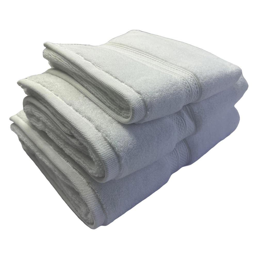 Toalla de Playa de Algodón Absorbente para Piscina de 90 x 150 cm Color Blanco