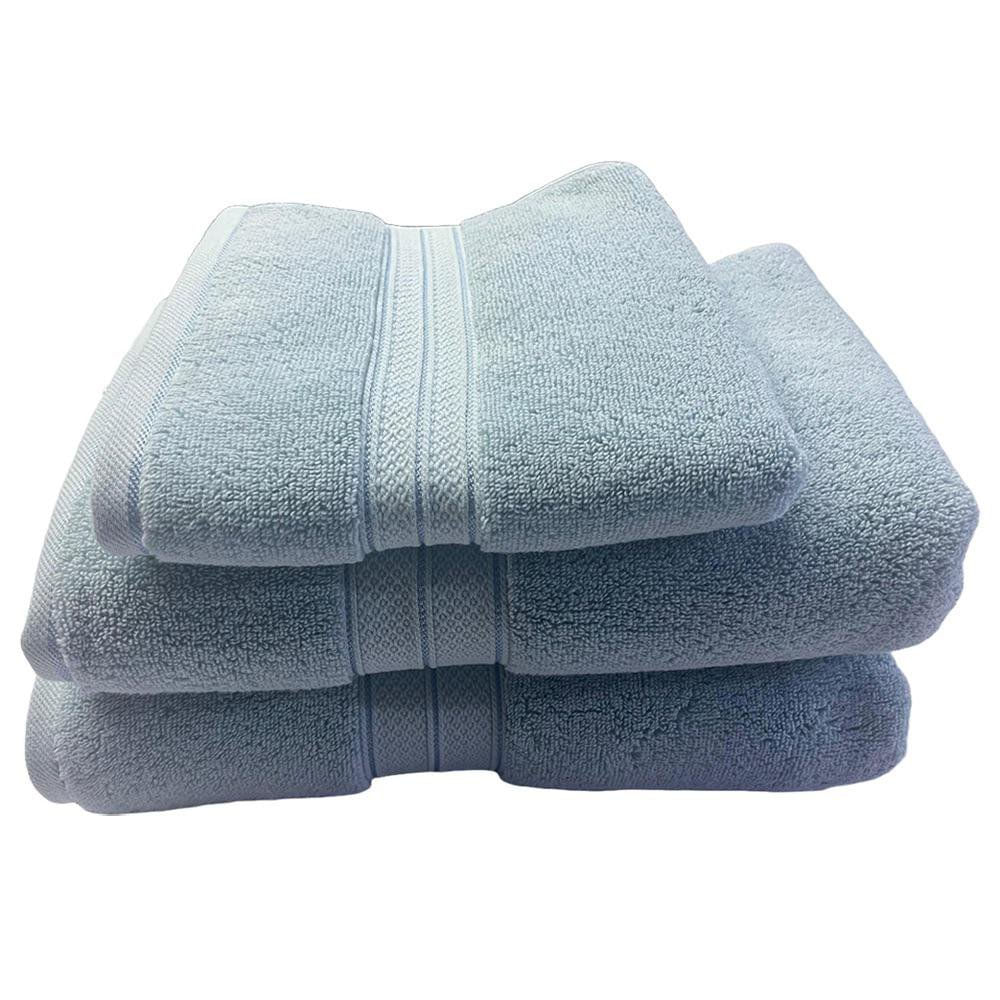 Toalla de Playa de Algodón Absorbente para Piscina de 90 x 150 cm Color Celeste