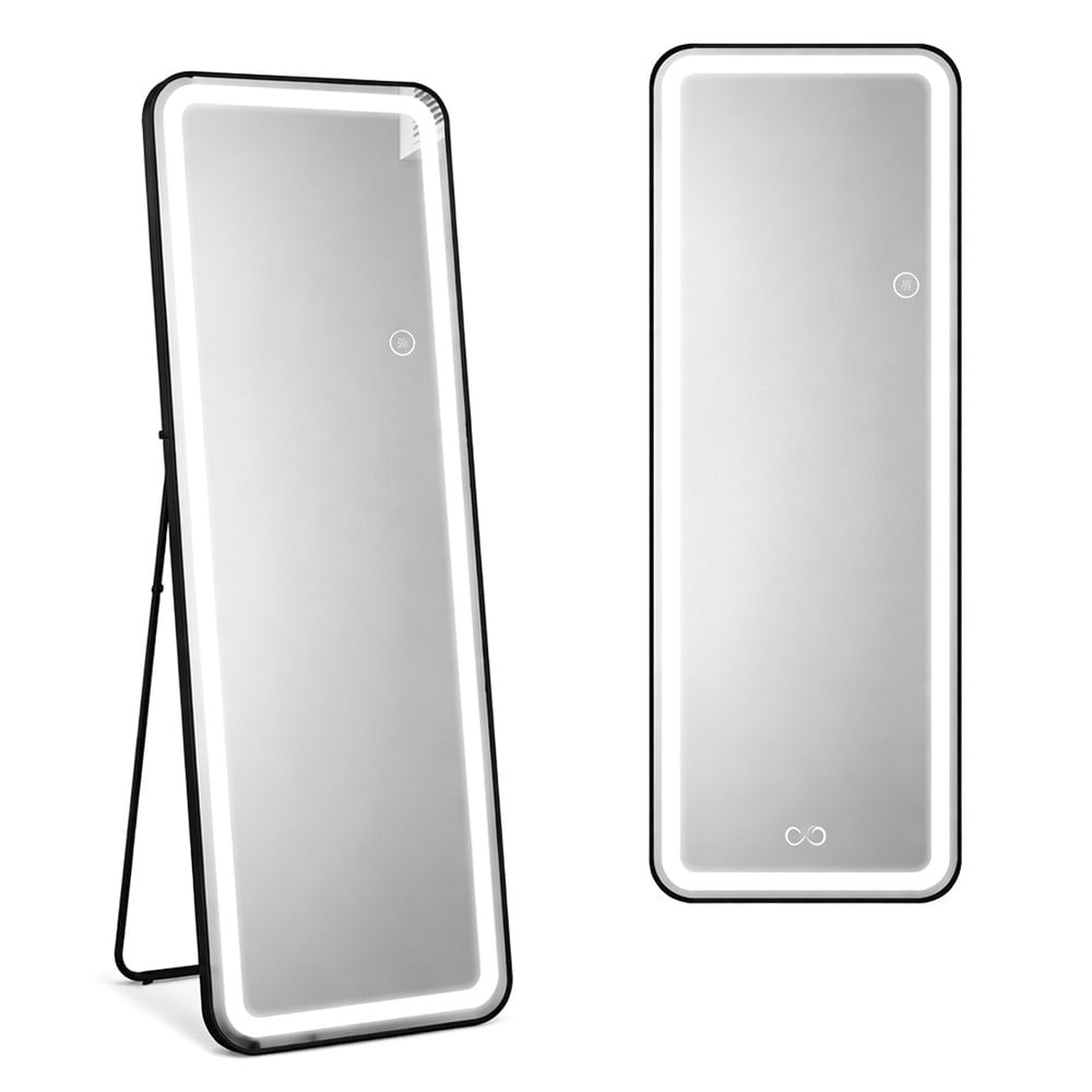 Espejo LED de Pie con Luz y Control Táctil de 50 x 160 Cm para Dormitorio - Colores Surtidos