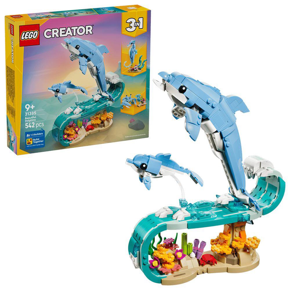 LEGO Creator 3 en 1 Delfines #31385 de 542 Piezas