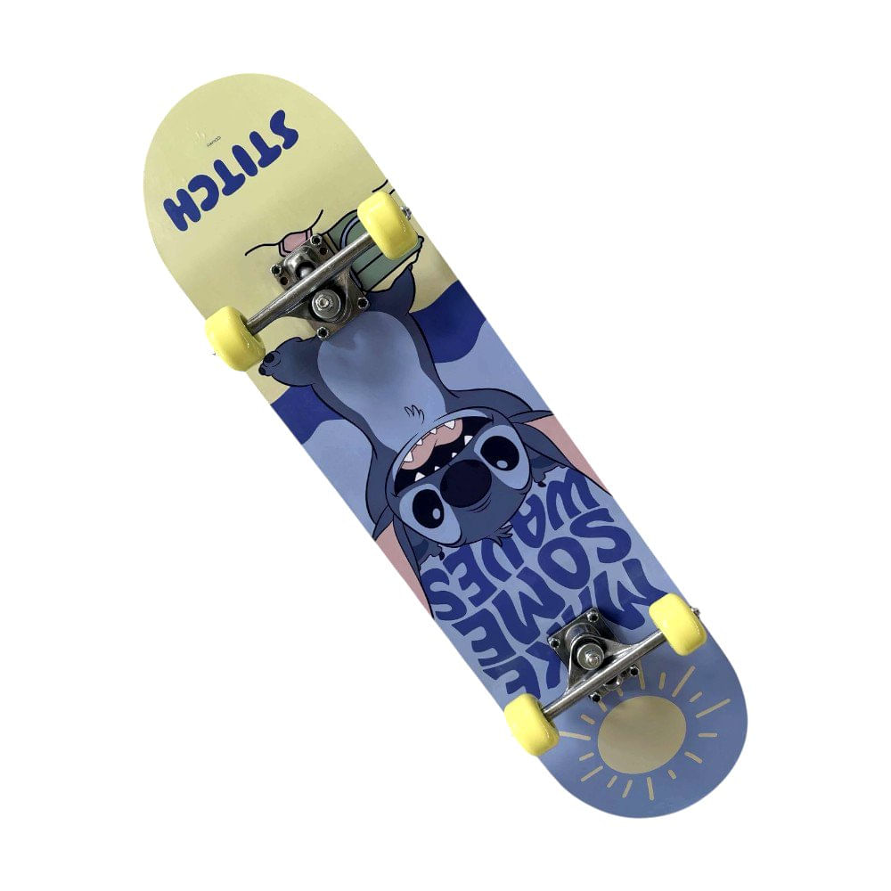 Patineta de Stitch de 31 Plg Multicolor Patineta Disney Stitch de 31 x 8 Plg con Diseño Az…