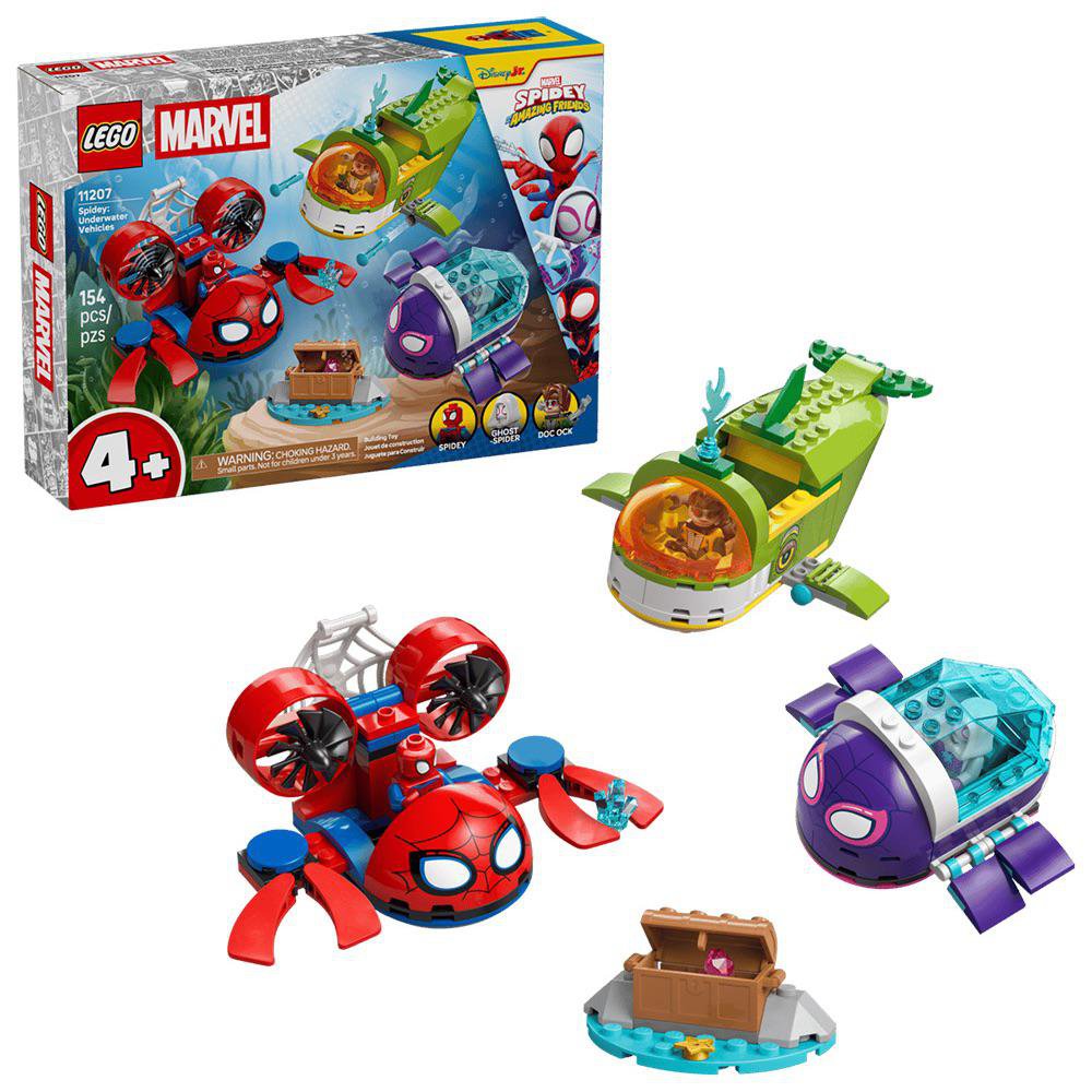 LEGO Marvel Spidey Vehículos Submarinos #11207 de 154 Piezas