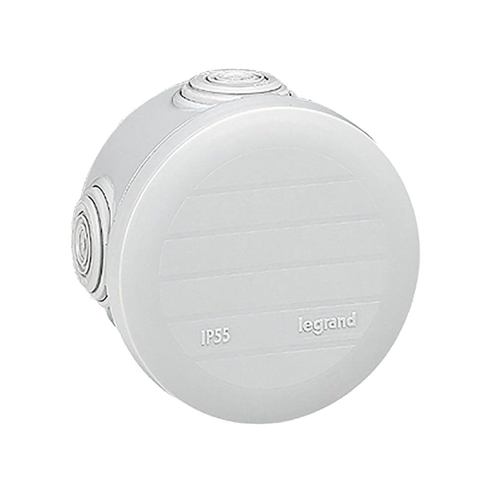 Caja Eléctrica Redonda de Plástico uso Intemperie 6X4 Cm