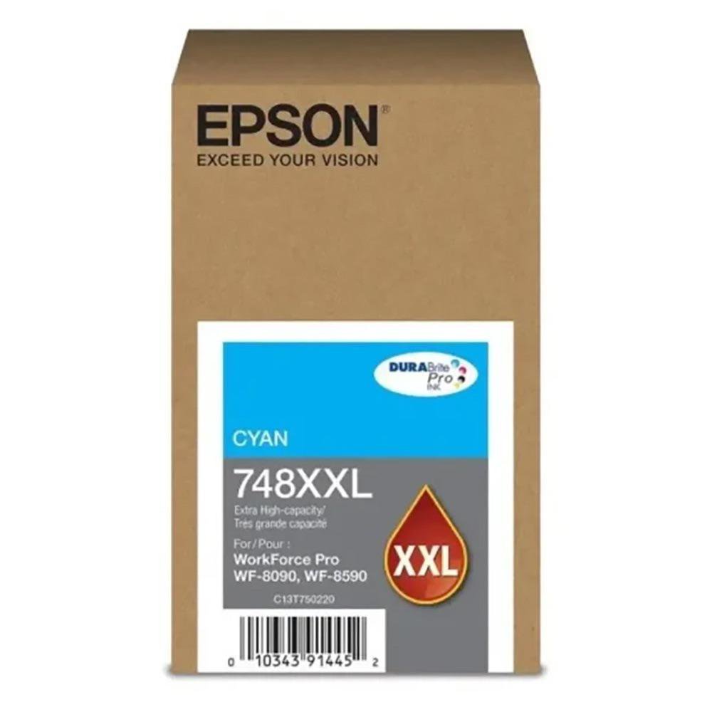 Cartucho de Tinta Epson 748XXL de Alto Rendimiento en Color Cyan