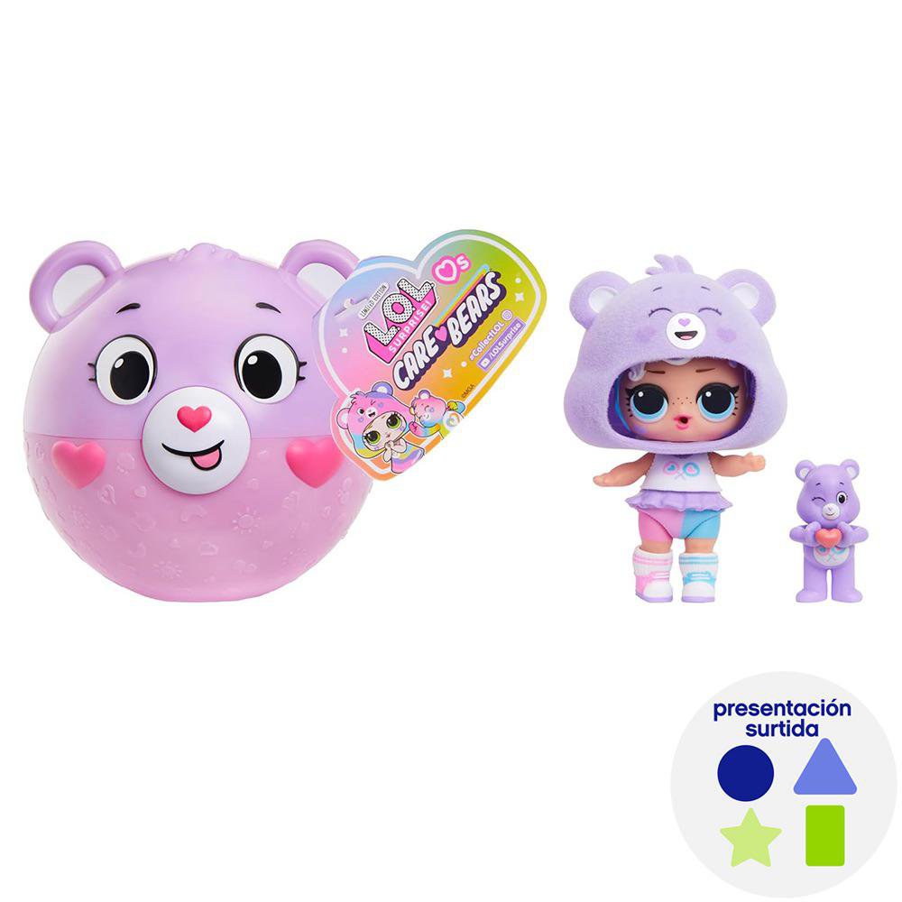 Muñeca LOL Surprise Loves Care Bears Tots con Figura 3+ Años Presentación Surtida Muñeca L…