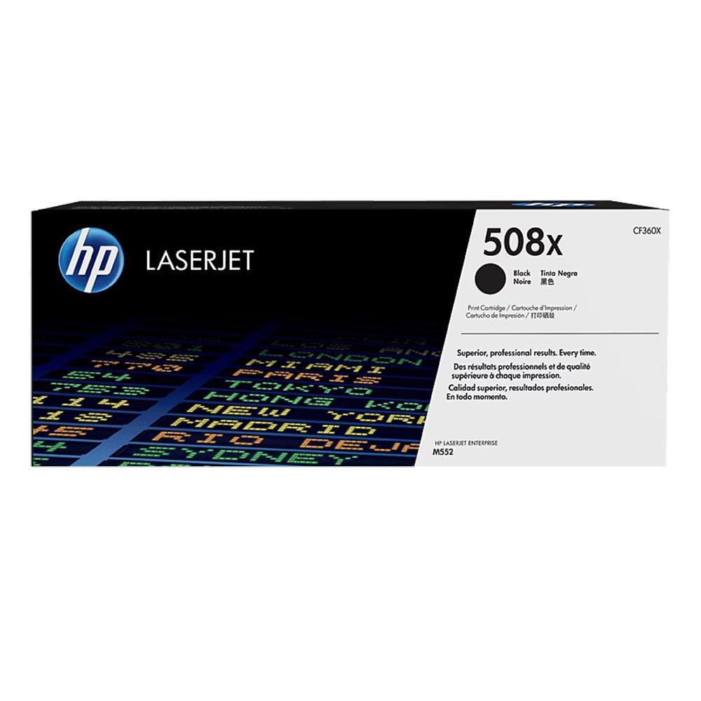 Cartucho de Tóner 508X Alto Rendimiento Original para LaserJet Enterprise M552 en Color Ne…