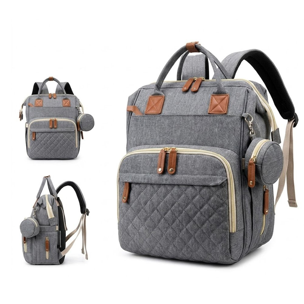Pañalera Bebesitos Tipo Mochila 3 en 1 con Cambiador Impermeable Colores Surtidos Pañalera Tipo Mochila con Cambiador Impermeable 3 en 1 Colores Surtidos