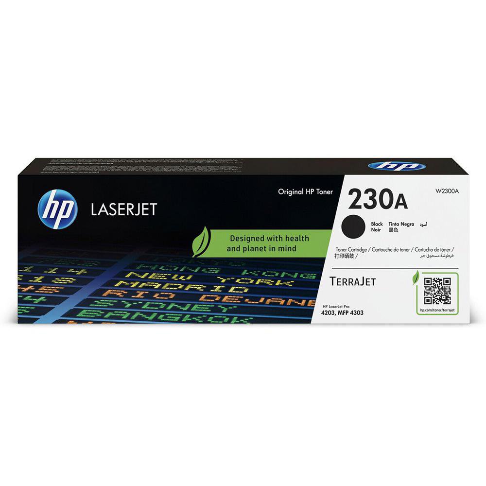 Cartucho de Tóner 230A Original para LaserJet Pro 4203 y 4303 Color Negro