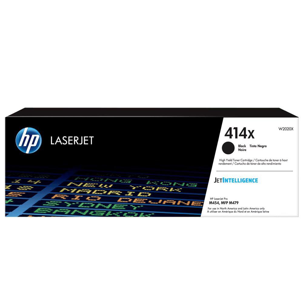 Cartucho de Tóner 414X Alto Rendimiento Original para LaserJet Pro M454 M479 Color Negro