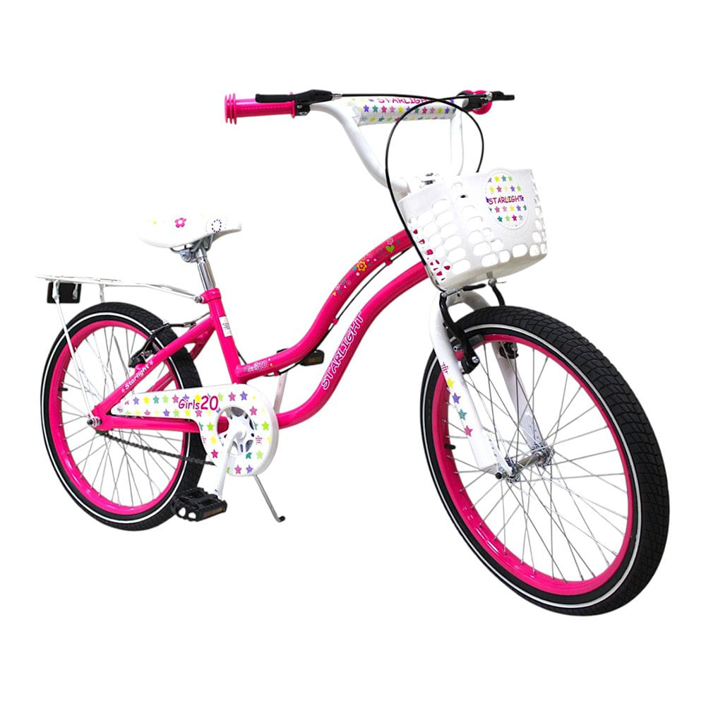 Bicicleta BMX Starlight Rin 20 con Parrilla y Canasta para Niña - Colores Surtidos Bicicle…