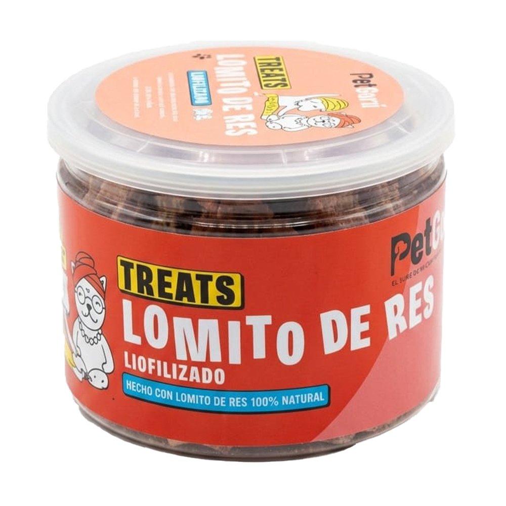 Snack Natural de Lomito de Res Liofilizado para Perros y Gatos