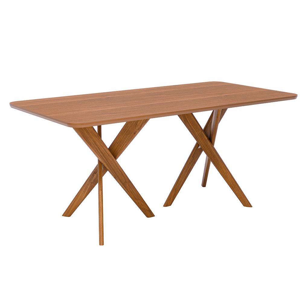 Mesa de Comedor Cacau 180 x 90 cm Acabado Madera Color Café