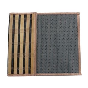 Individual De Bamboo Natural Con Negro De 30X45 Cm - Viva