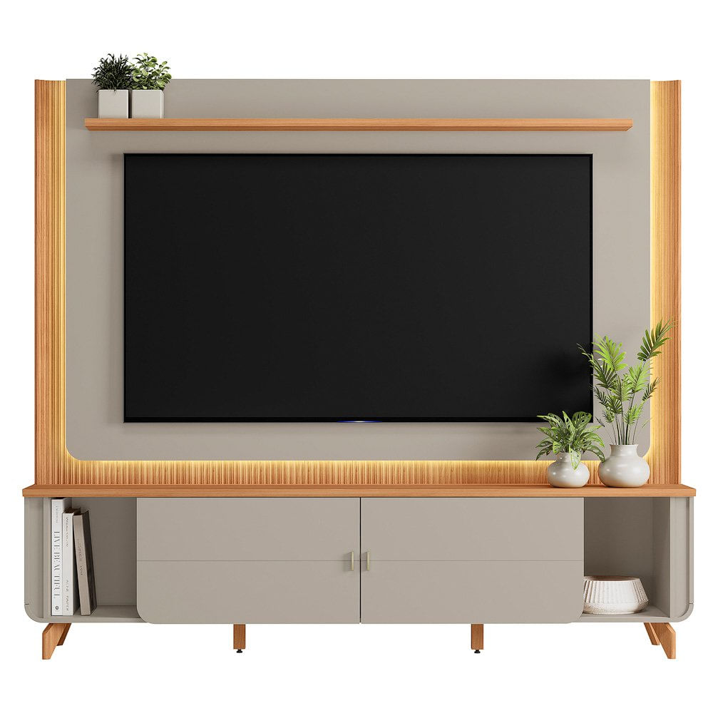 Módulo para TV Milano 218 x 39 x 180 cm con Luces LED