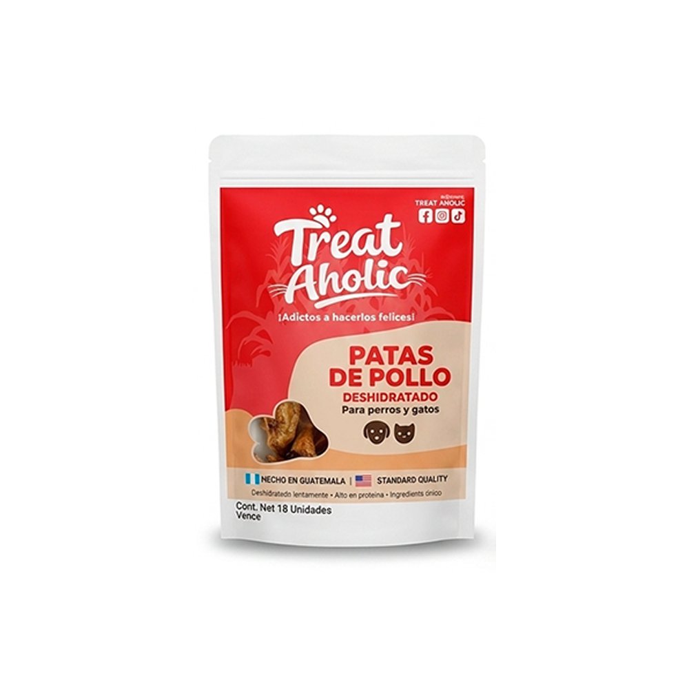 Snack de Patas de Pollo Deshidratadas para Perros y Gatos