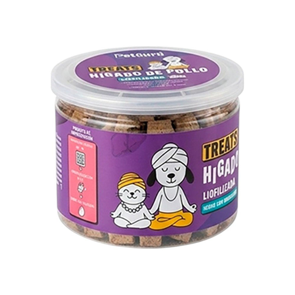 Snack Natural de Hígado de Pollo Liofilizado para Perros y Gatos