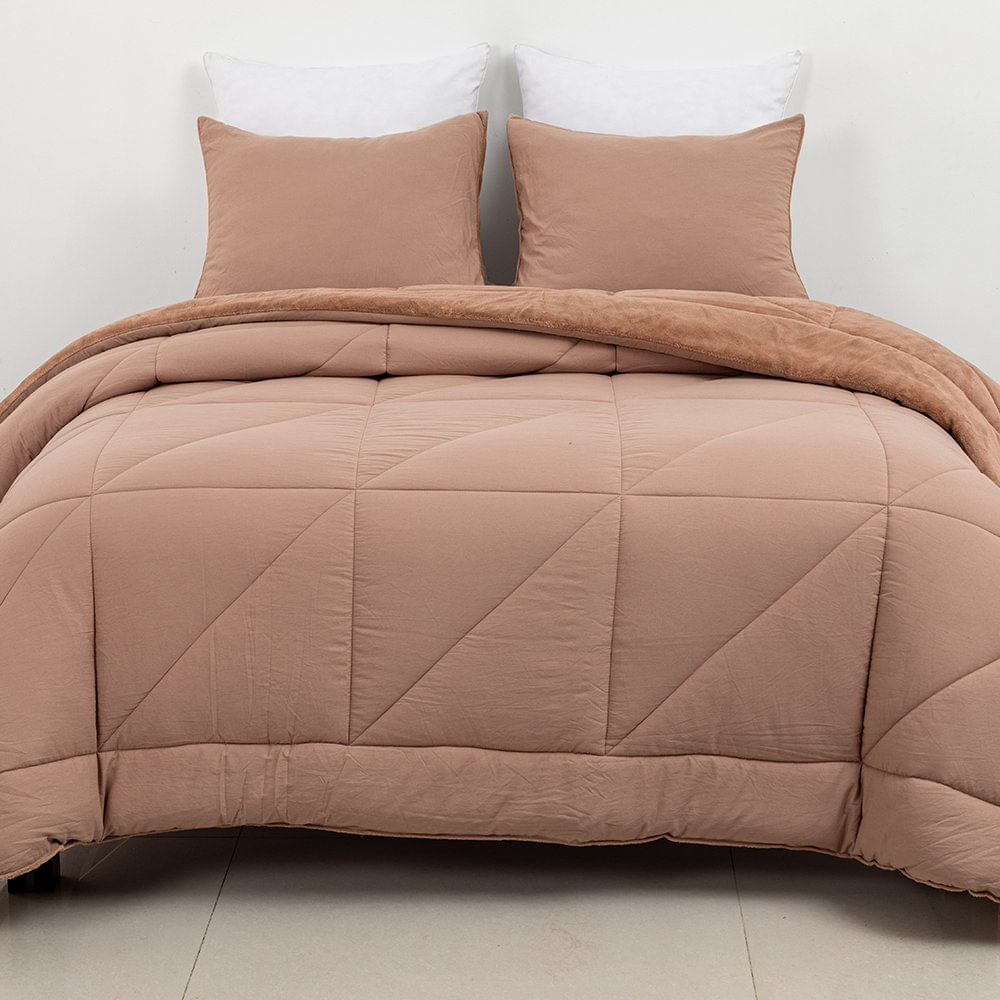 Set de Edredón King Eloise para Dormitorio Color Cocoa