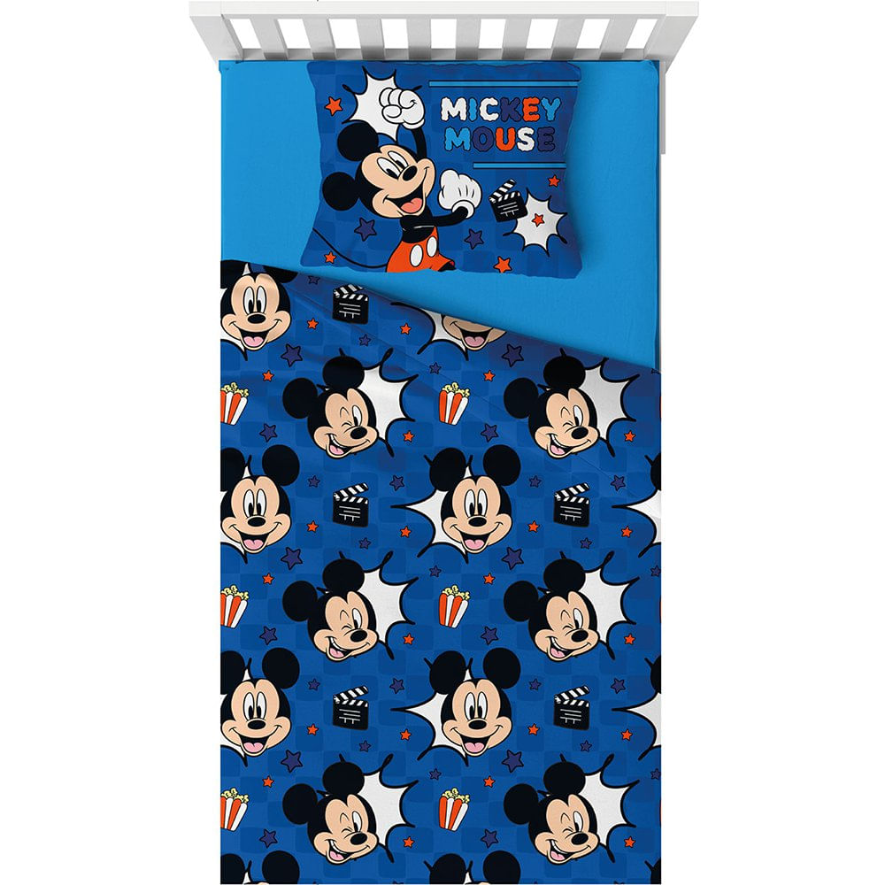 Set de Sábanas en Microfibra 80 GSM Disney Mickey Mouse Tamaño Full
