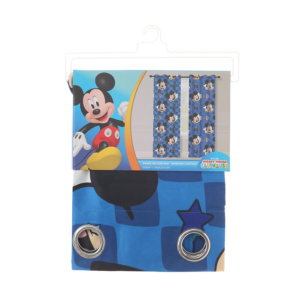 Cortina de Microfibra Disney Mickey Mouse 140 x 213 cm para Habitación Infantil