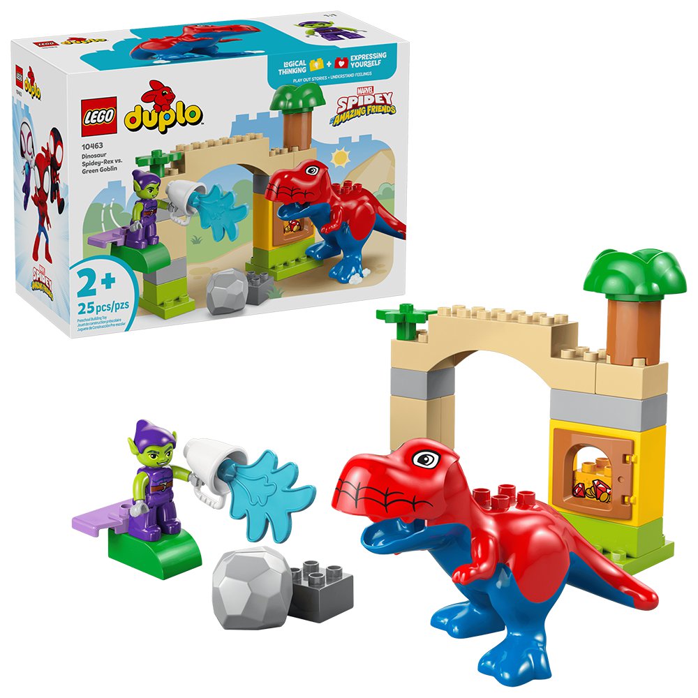 LEGO DUPLO Spidey-Rex vs. Duende Verde #10463 de 25 Piezas