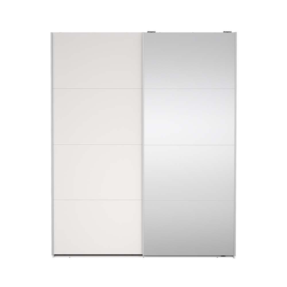 Armario Bergamo Blanco con 2 Puertas Corredizas y Espejo de 178.5 x 66.6 x 221 cm