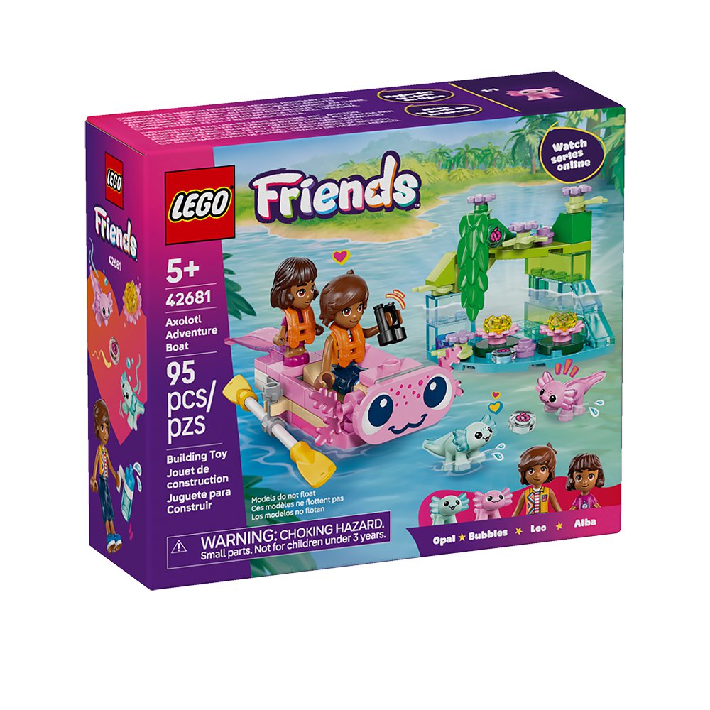 LEGO Friends Barco de Aventura con Ajolotes #42681 de 95 Piezas