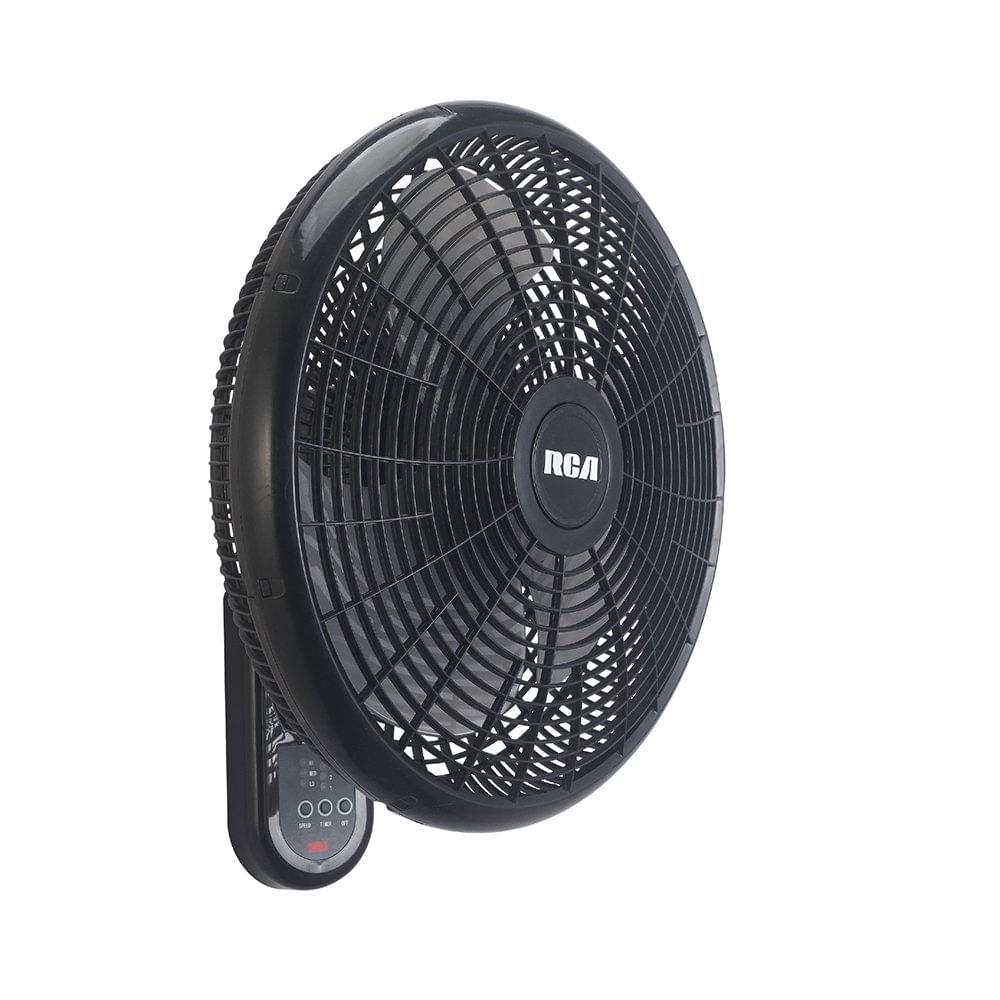 Ventilador de Pared 16 plg con Control Remoto Color Negro