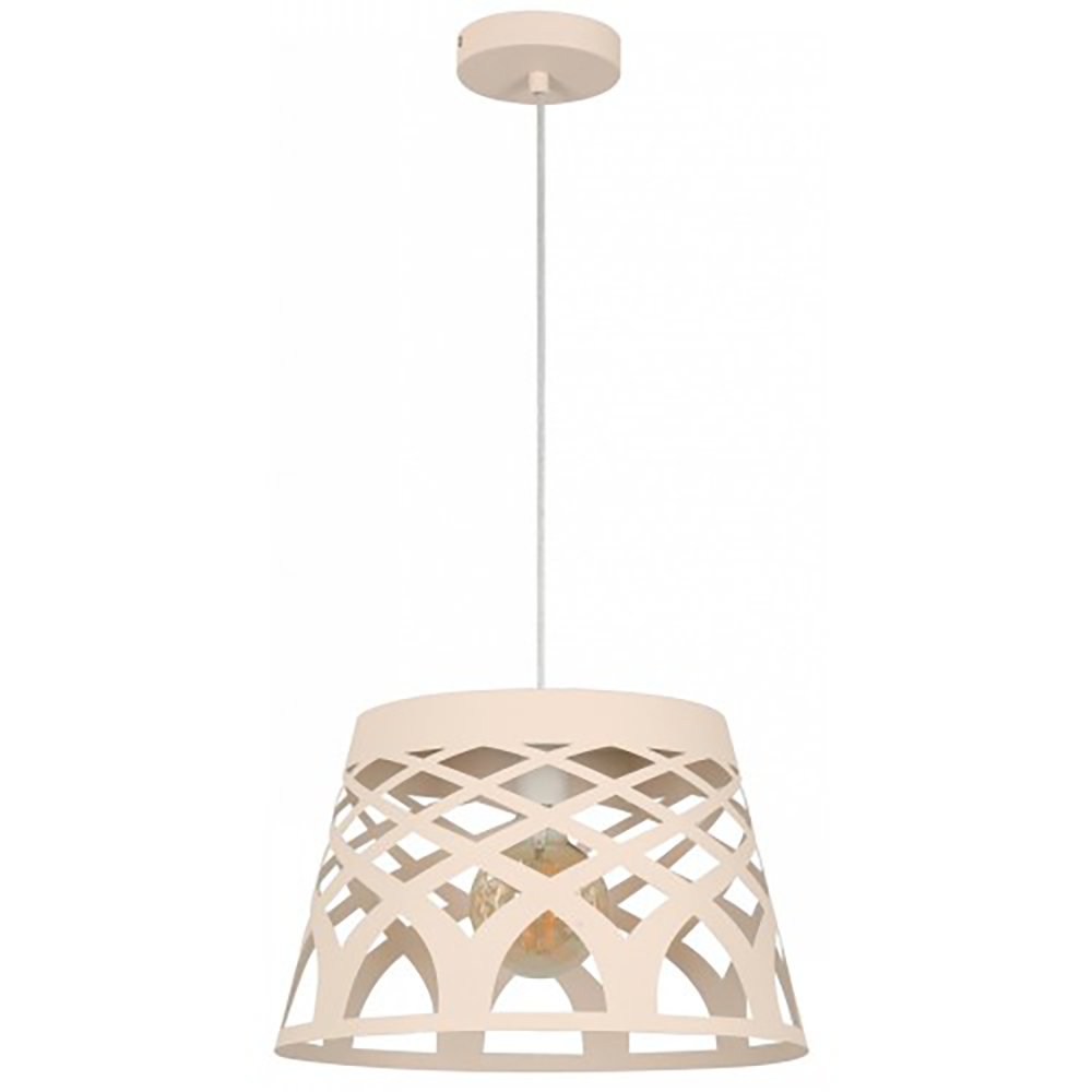 Lámpara Colgante de 1 Luz Base E27 Color Beige