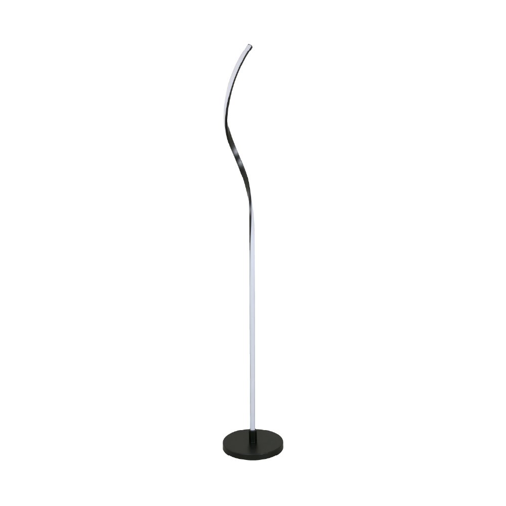 Lámpara de Pie LED 14 W 161.5 cm Diseño Moderno Color Negro
