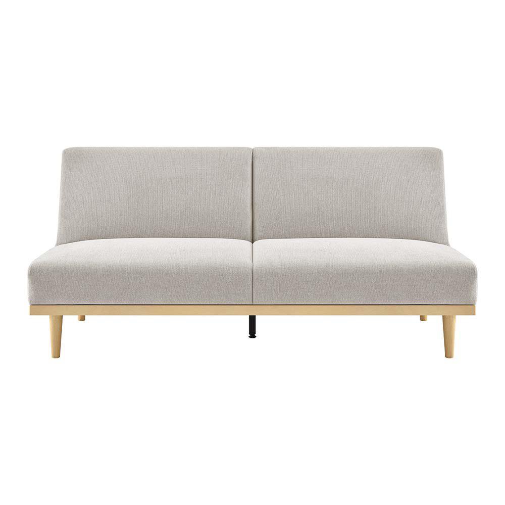 Sofá Cama Stuart con Respaldo Reclinable de 189 x 89 x 87 cm Beige