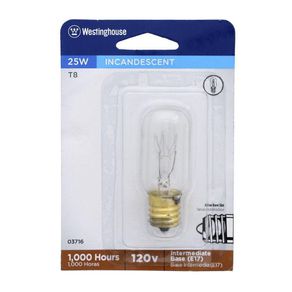 Bombilla Para Electrodomésticos Incandescente Base E17 De 25 W - Westinghouse